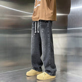 Men Jeans Hiphop Pants Vintage Jeans Men's Loose Straight Oversize Wide Leg Pants